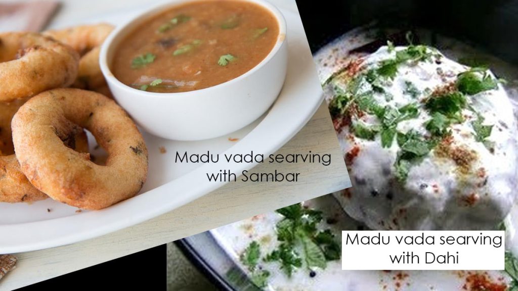 Madhu vada serving :SureshFoods.com