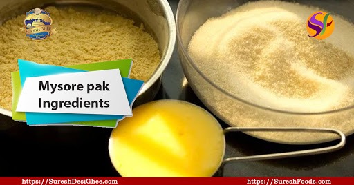 Mysore pak Ingredients : SureshFoods.com