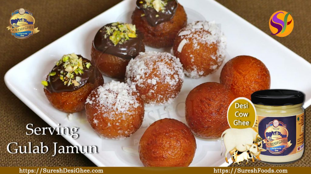 Serving Gulab Jamun : SureshFoods.com